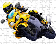 Cartoon motorcycles puzzle