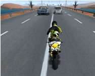 motoros - Highway traffic bike stunts