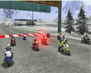Motorbike racer 3D motoros HTML5 jtk